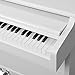 LAGRIMA White Digital Piano, 88 Key Electric Piano Keyboard for Beginner/Adults W/Music Stand+Power Adapter+3-Pedal Board+Instruction Book+Headphone Jack
