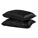 Silky Soft Satin Pillowcase Pair (King, Black)