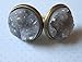 Summerfield Collection Antiqued Gold-tone Faux Druzy Stone Stud Earrings 12mm (Gray)