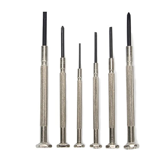 Rurah 6 PCS Precision Screwdriver Set with Case Watch Jewelry Eyeglass Toy Instruments Repair Tools - Thumbnail 3