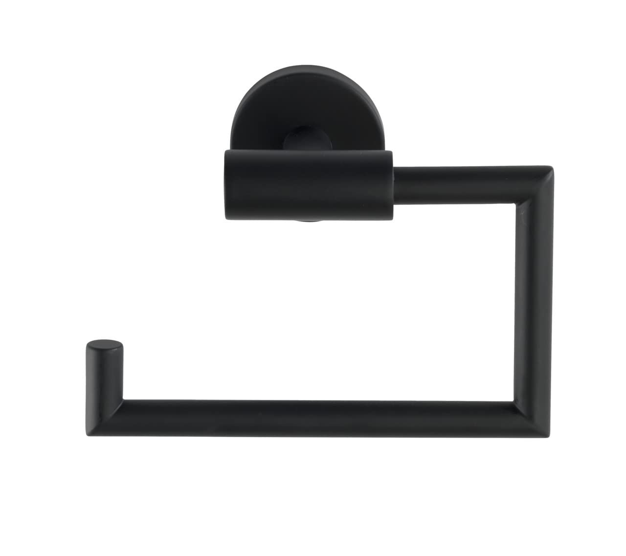 Bosio Toilet Roll Holder Stainless Steel Matt Black without Lid