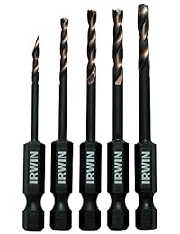 Irwin Tools 1881279 Impact Performance Series Turbomax Negro y Dorado Broca (5 piezas,
