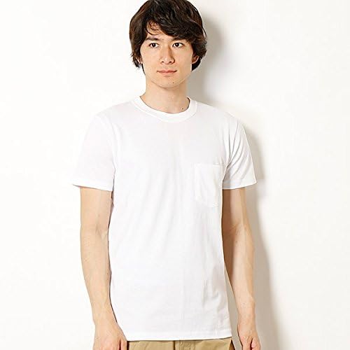 Amazon イーブスサプライ メンズ Yevs Supply メンズtシャツ Usコットンクルーネックポケットtシャツ 01ホワイト L Tシャツ カットソー 通販