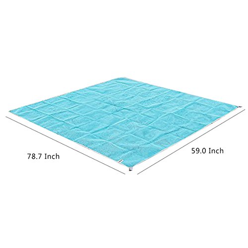 Kamo Sand Free Beach Mat - Dirt & Dust Disappear.Sand Proof Blanket for Beach,Picnic,Park,Camping & Hiking,Family Trips and Outdoor - Thumbnail 2