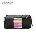 VEAMOR Oversize Beddings Comforter Storage Bags,(14 Color to Choose) Pillow/Blanket Clothes Organizer Storage Containers with Zippers,Breathable and Moistureproof (Black, XXL)