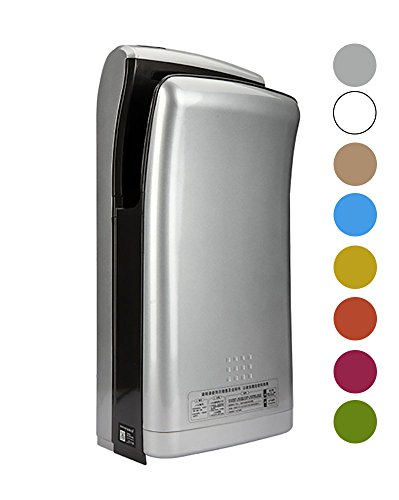 Interhas! Automatic Hand Dryer, Hand air dryer, for Home or commercial Bathrooms, Hotel, Restaurant, Powerful 1800W, Dry Hands in 5 s, Low Noise 65, ABS material