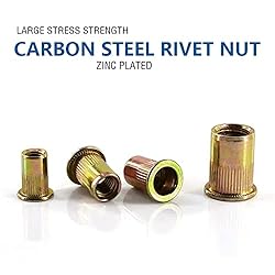 50PCS -Rivet Nuts, M12Carbon Steel Metric Rivet Nut