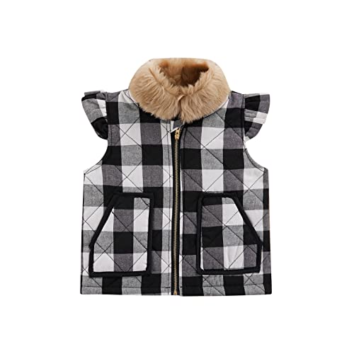 thumbnail image 2 of Kids Girls Baby Fur Vest Bodywarmer Gilet Coat Jacket Warm Waistcoat Outerwear | UK 2 of 13