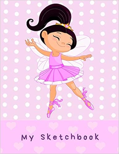 My Sketchbook: Large sketchbook, Ballet dancer cover, 120 pages, 8.5 by 11, by Creative Books For All