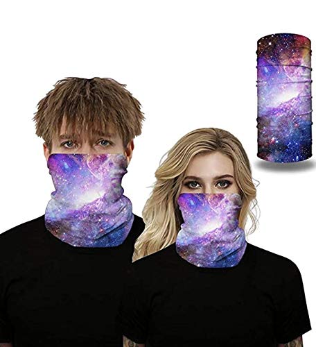 Seahouse UV Protection Face Neck Shields Headwear Bandana for Men Women Motorcycle Hiking Cycling Ski Snowboard Summer (Purple)
