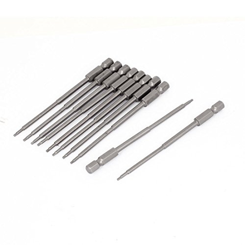 Click Here to See More Images 1/4 Inchx100mmxH1.5 Magnetic Electric Hex Head Screwdriver Bits 10pcs