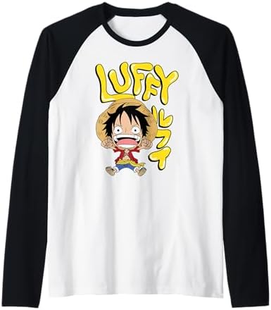 Amazon.com: Womens One Piece Anime Luffy Chibi with Bubble Letters
