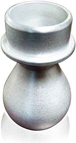 Alumonics Ergonomic Shaving Brush Handle - Solid Aluminum - from Chiseled Face Groomatorium