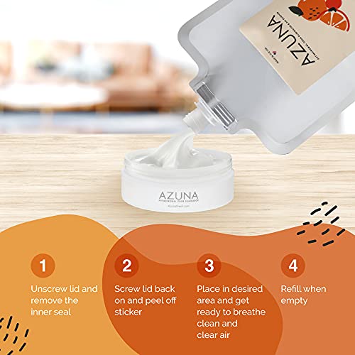 Azuna AllNatural Air Purifier Gel WholeHome Kit, PlantBased Air