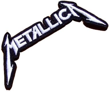 White Metallica Punk Rock Band Music Logo Embroidered Iron on Patch
