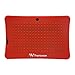 Transwon 7 Inch Tablet Case Compatible with iRULU 7 Inch Tablet, ZONKO 7, TOPELOTEK 7, Dragon Touch Y88X Plus, Tagital T7K, Alldaymall Q88, Ainol Q88, UJoyFeel KIDS701 - Red