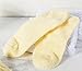 Bucky Aloe-Infused Moisturizing Comfortable Spa Socks for Pedicure Protection, Yellow, 0.15 Pound