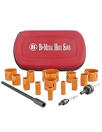 SILIVN - Juego de cortadores de corona de acero para perforar agujeros de acero de alta resistencia de 16 piezas de 3 4 a 3 pulgadas con adaptador de broca y extensión para cortar madera, plástico, aluminio, metal y acero inoxidable