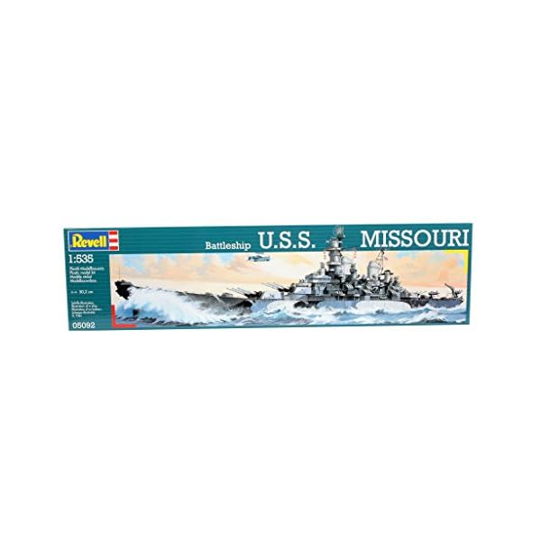 Revell Modellbausatz Schiff 1:535 - Schlachtschiff USS MISSOURI im Maßstab 1:535, Level 4, originalgetreue Nachbildung… – Bild 3
