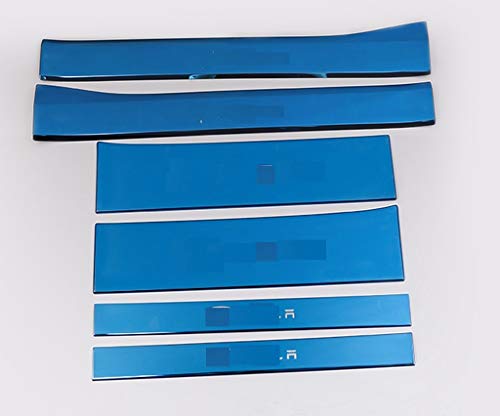 Eppar New Protective Inside Door Sills for Tesla Motors Model X 2015-2019 (Blue)