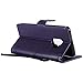 HAOTP Galaxy S9 Wallet Case, Floral Flower Love Tree & Cat Embossed PU Leather Magnetic Flip Shockproof TPU Inner Bumper Card Holders & Hand Strap Wallet Purse Case for Samsung Galaxy S9 Purple