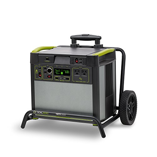 Goal Zero Yeti 3000 Lithium Portable Power Station WiFi Mobile App Enabled, 3024Wh/280Ah Silent Gas Free Generator Alternative with 1500 Watt (3000 Watt Surge) AC Inv, USB, USB-C, USB-PD 12V Outputs