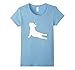Womens French Bulldog Yoga T-Shirt Medium Baby Blue