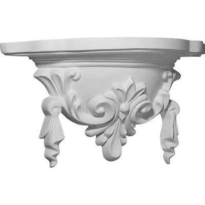 Ekena Millwork SH17X09X05CH 17 5/8-Inch W x 5 7/8-Inch D x 9 1/4-Inch H Tassel Decorative Shelf