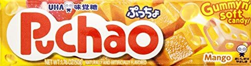 UHA mikakuto Soft Candy, Mango Flavor (pack of 10) , 1.76 Ounce