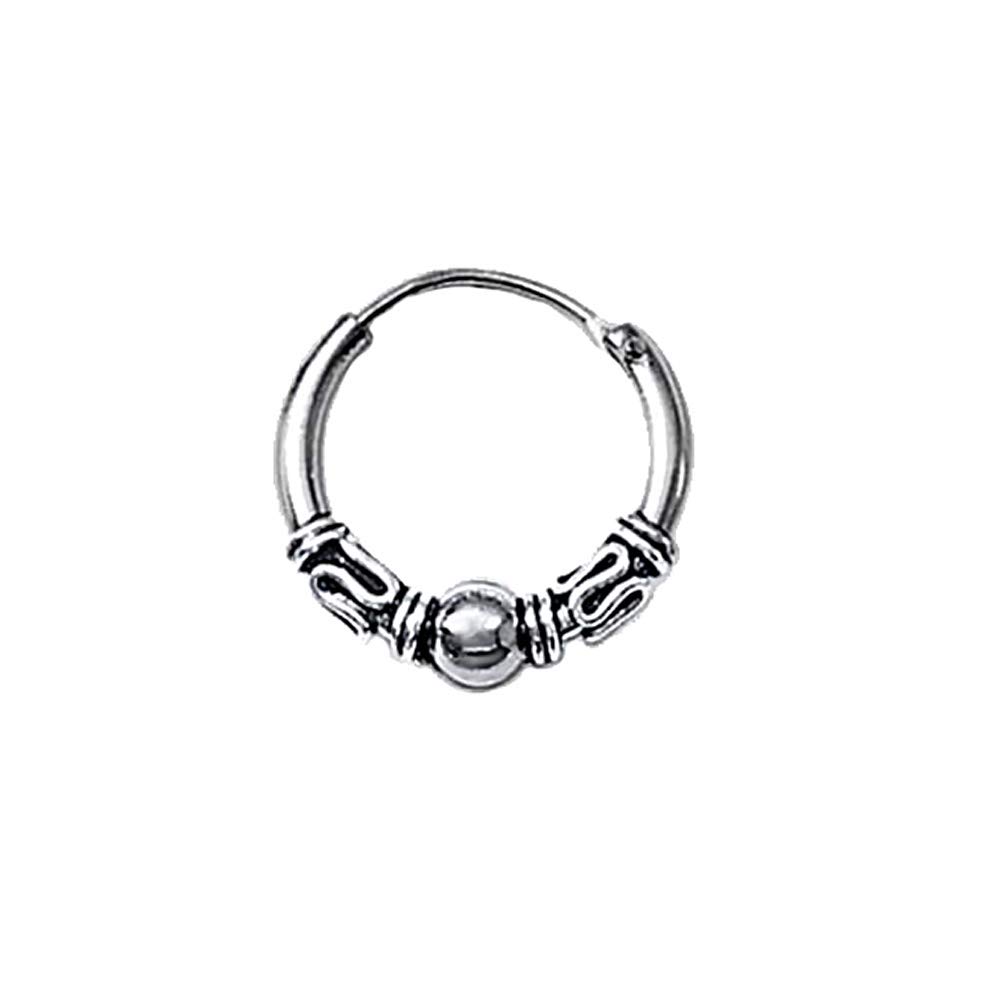 NKlaus 925 Silver Single Earring Celtic Creole Gothic Celtic Bali SINGLE 16mm 5046