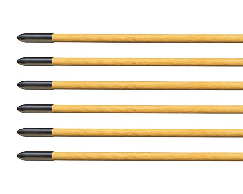 Albertu 12 Pcs Hunting Arrows Wooden Target Arrows 5" Turkey Feather Fletching Archery Arrows with Field Points for Recurve Bow or Longbow - Thumbnail 3