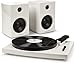 Crosley T100 2-Speed Bluetooth Turntable System with Stereo Speakers, Whitethumb 4