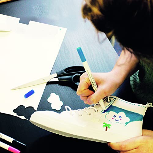 Stationery Island Fabric Markers Dual Tip pens 1mm & 2mm Set of 24