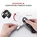 Utility Knife, BIBURY Multipurpose Carpet Knife, Double Cutter Head,Box Cutter with 10 Replaceable SK5 Stainless Steel Blades, Belt Clip,Quick Change and Safely Lock-Back Design (Black)