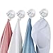LUXEAR Suction Hooks Vacuum Suction Cup Hook 4 Pack New Design Towel Hooks for Bathroom Kitchen Hook Hangers for Home Removable Wall Vacuum Hook Holder for Smooth Tile Glass and Mirror