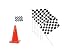 dazzling toys 36 Pack Black And White Checkered Racing Flags | Great For: Decorations for Racing, Race Car Party, Sport Events, Theme Party about Racing or Car, and more