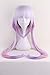 Xingwang Queen Anime Cosplay Wig Long Purple White Mixed Gradient Hair Synthetic Wigs+6 Balls+Horn+Tail