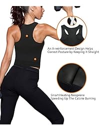 SHAPERX Womens Waist Trainer Hot Sweat Sauna Suit Vest Lean Body Sports Bra