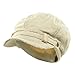 Frayed Washed Newsboy Cap - Natural W15S56C