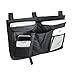Bedside Storage Organizer, MoYag Bedside Caddy Hanging Storage Bag for Bunk and Hospital Beds, Dorm Rooms Bed Rails,Baby Bed,Baby Cart,Car Backrest with 8 Pockets(Black)