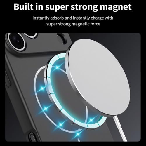 UPLAI Magnético Funda para Xiaomi Redmi Note 15 Pro 5G, Ultra Delgado Sedoso Silicona Líquida Antigolpes Carcasa con Protección Cámara, Premium Suave TPU Estuche Caso. Negro