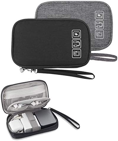 Universal Travel Cable Organizer Bag – Zippered Electronics Storage Case For Chargers, USB Cords, And Accessories