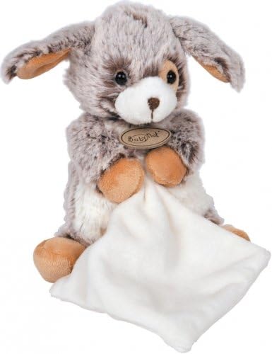 Babynat Peluches Et Doudous Les Flocons Doudou Pantin Chien Marron Chiné Blanc Mouchoir Peluche Bébé 18 Cm