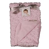 Blankets and Beyond Rosette Blanket Pink