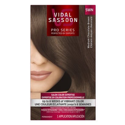 Vidal Sassoon Color Creme, Permanent, Medium Chocolate Brown 5WN, 1 ct (Pack of 3)