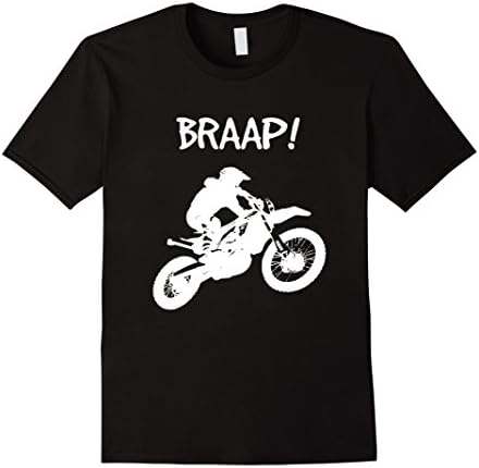 Men's Dirt Bike - BRAAP T Shirt Large Black