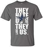 NZone Dallas 'They Hate Us' Men's T Shirt (XL, Gray)