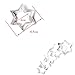 HeroNeo 20pc Stainless Star Heart Flower Cookie Fruit Cutter Sporting Shape Biscuit Mold