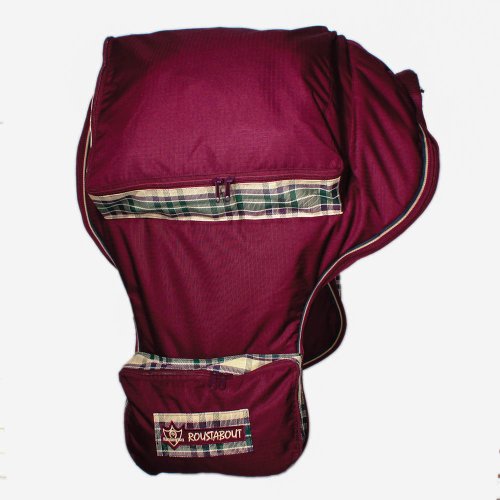 Kensington Signature Western Saddle Carry Bag — Protection for Biggest of Saddles — Extra Side Pockets, One Large Pocket on Top for Storage— Mesh Allows Airflow, Prevents Mold Mildew, Deluxe Hunter