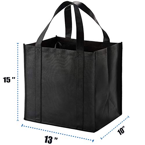 Set of 10 Reusable Grocery Bags Heavy Duty Shopping Bags Large (Large